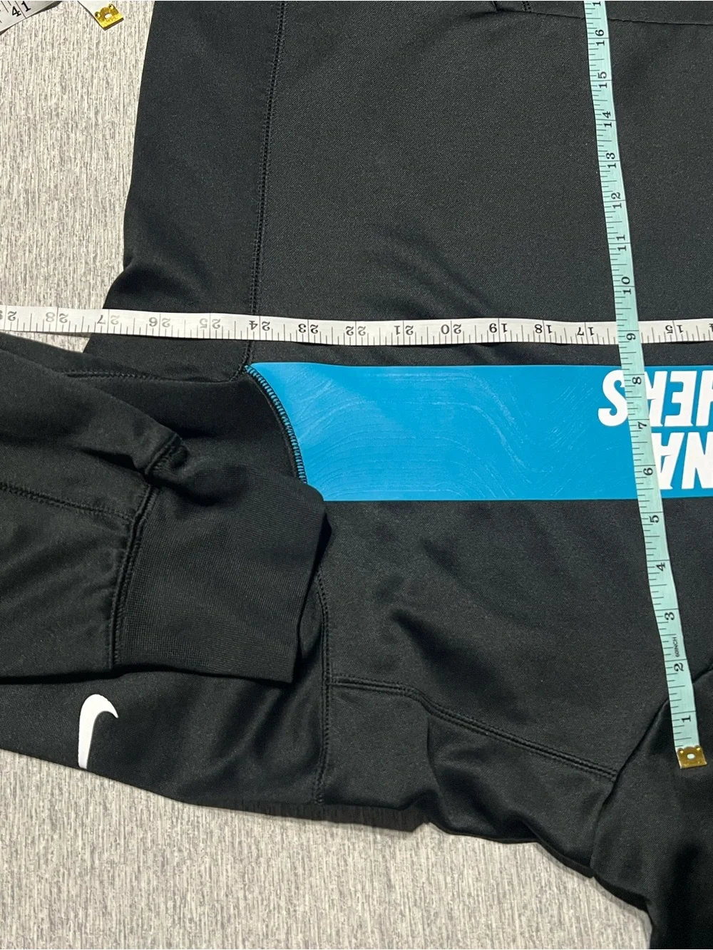 Nike NFL Onfield Carolina Panthers Black Pullover Hoodie